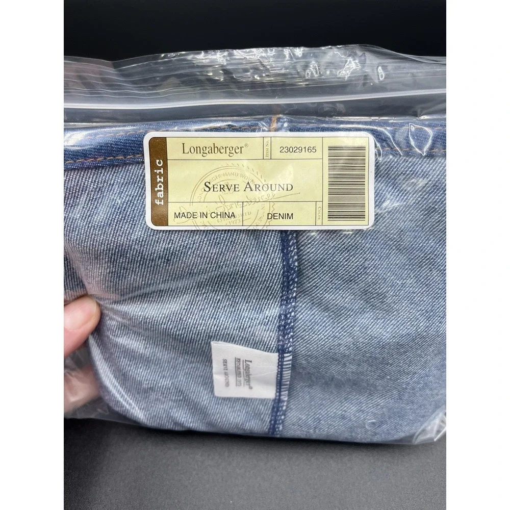 Longaberger Serve Around Denim Basket Fabric Liner
